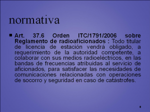 emcomms_normativa